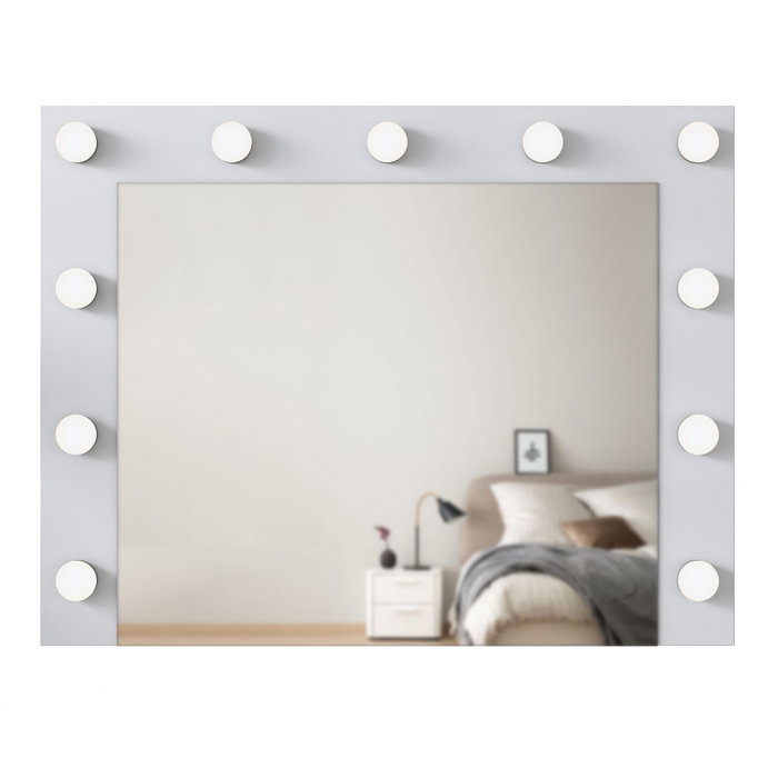 Hanah Home Espejo Blanco Decorativo